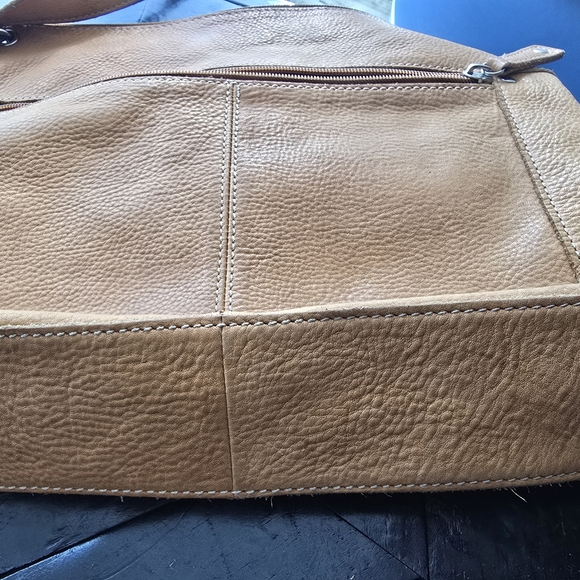 VINTAGE FOSSIL Tan Leather Shoulder Bag - Picture 6 of 10